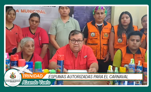 ESPUMAS AUTORIZADAS PARA EL CARNAVAL 2026