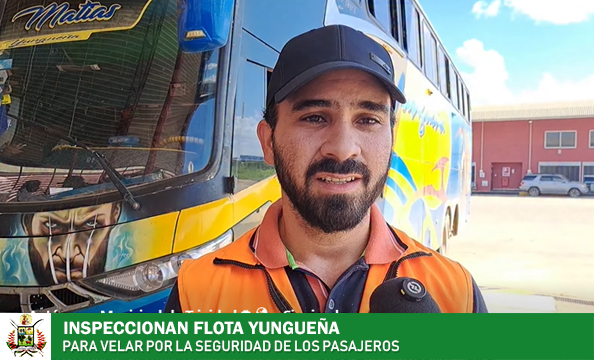 ANTE RECLAMOS DE USUARIOS, EL GAM TRINIDAD, ATT Y POLICÍA DE TRÁNSITO INSPECCIONAN LA FLOTA YUNGUEÑA