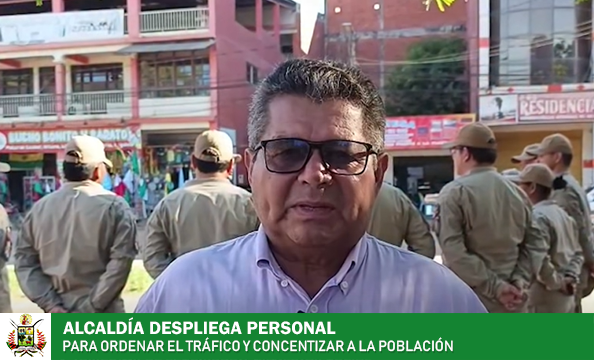 ALCALDÍA DESPLIEGA PERSONAL PARA ORDENAR EL TRÁFICO EN LA ZONA POMPEYA DE TRINIDAD 