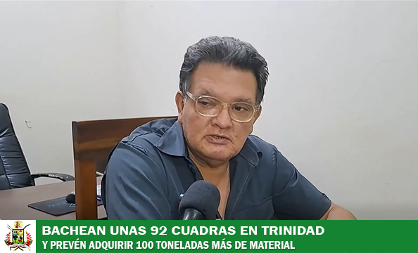 CON 64,5 TONELADAS DE ASFALTO FRÍO SE BACHEARON 92 CUADRAS EN TRINIDAD EN UN TIEMPO DE 20 DÍAS Y SE LÍCITA UNA NUEVA ADQUISICIÓN 