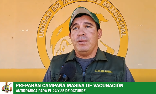 ZOONOSIS ANUNCIA CAMPAÑA DE VACUNACIÓN ANTIRRÁBICA PARA EL 24 Y 25 DE OCTUBRE EN TRINIDAD