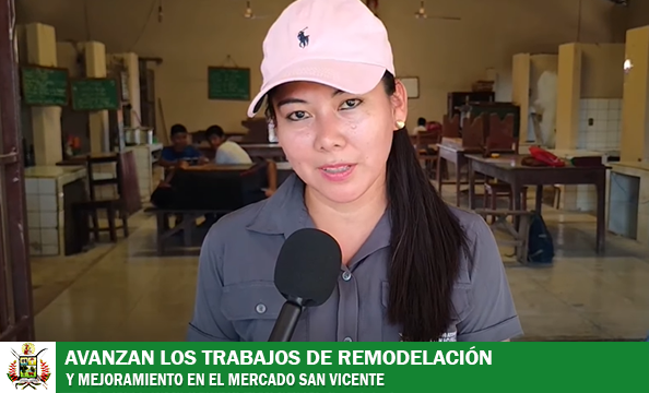 GAMT AVANZA EN LA REMODELACIÓN Y MEJORAMIENTO DEL MERCADO SAN VICENTE