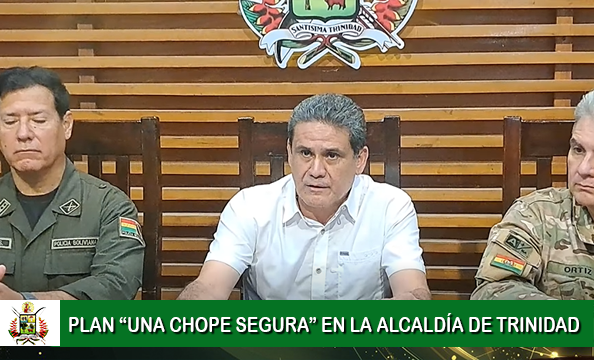 SE PRESENTA EL PLAN “UNA CHOPE SEGURA” EN LA ALCALDÍA DE TRINIDAD