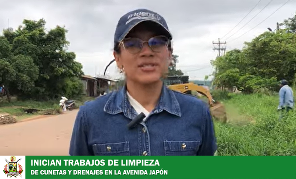 ALCALDÍA INICIA LIMPIEZA DE CUNETAS EN LA AVENIDA JAPÓN DE CARA A LA ENTRADA NACIONAL UNIVERSITARIA