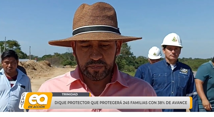 DIQUE PROTECTOR QUE PROTEGERÁ 245 FAMILIAS CON 38 DE AVANCE