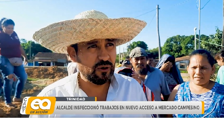 ALCALDE INSPECCIONÓ TRABAJOS EN NUEVO ACCESO A MERCADO CAMPESINO