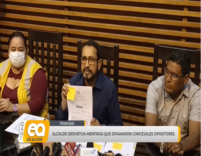 ALCALDE DESVIRTUA MENTIRAS QUE DIFAMARON CONCEJALES OPOSITORES